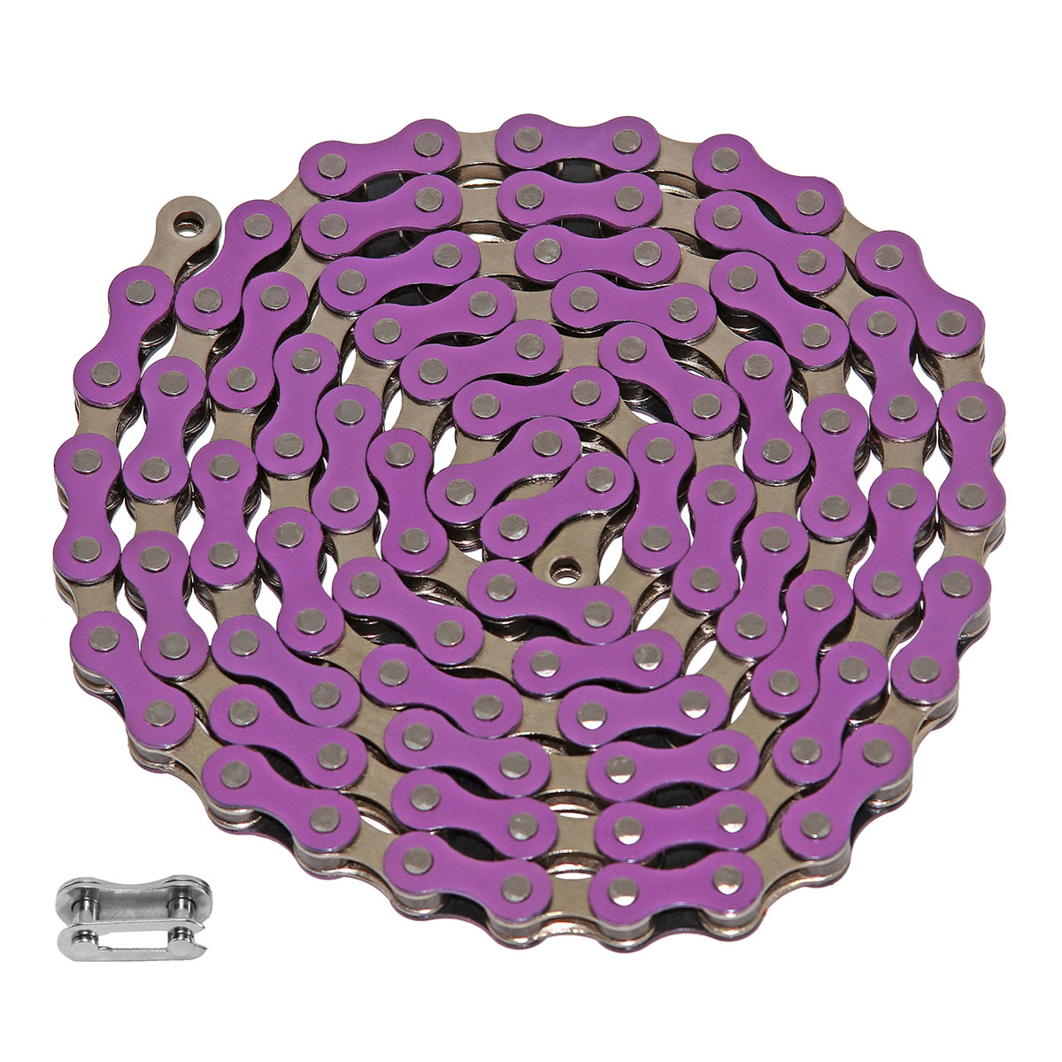 YBN Chain 1/2x1/8x112 1/Speed Purple/Chrome.